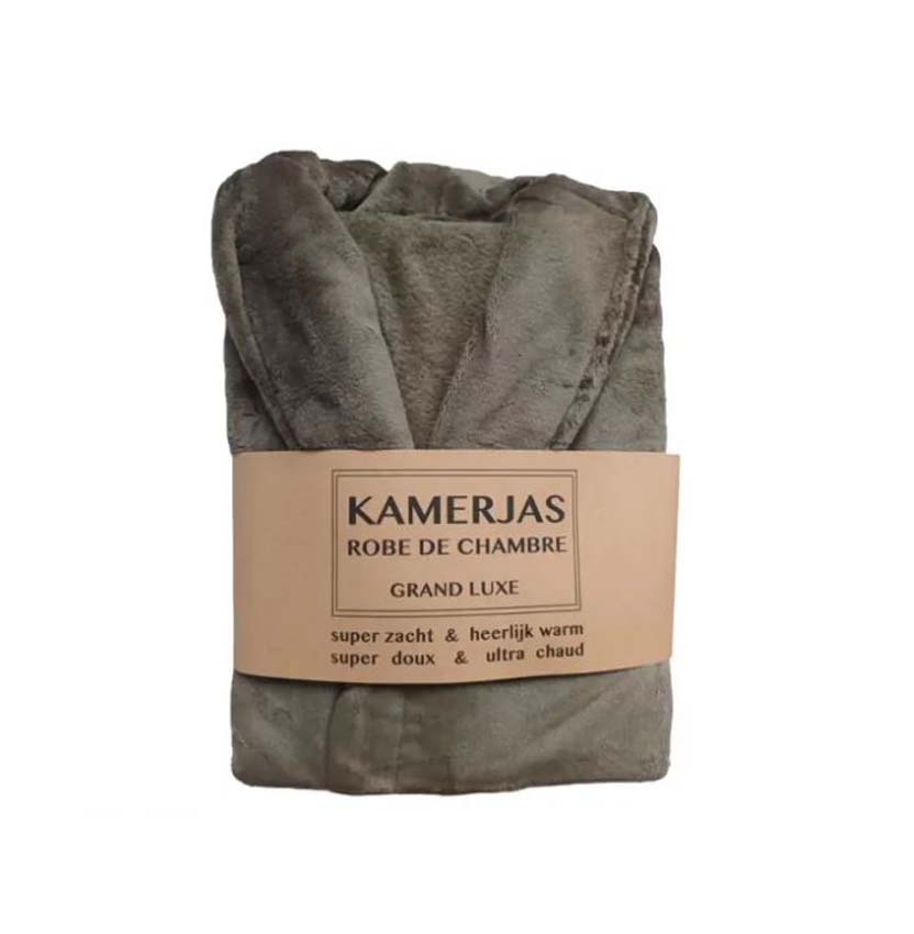 Kamerjas microvezel taupe S/M