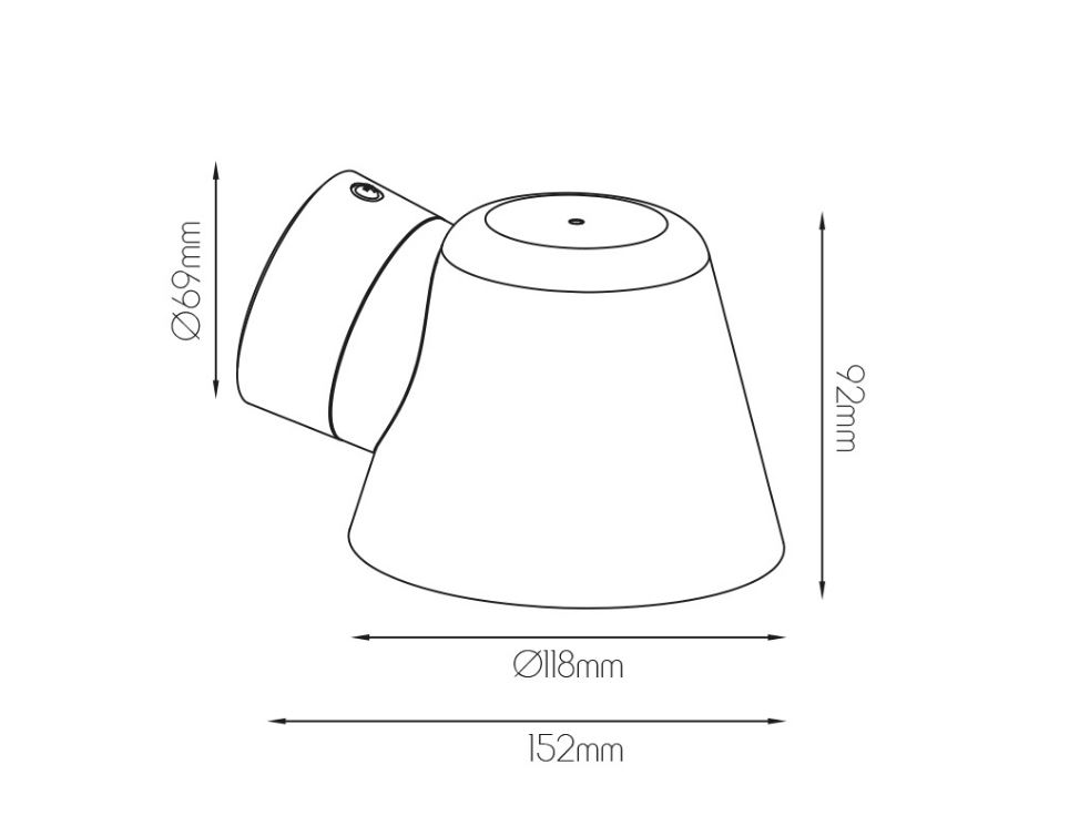 Wandlamp buiten zwart GU10 IP54