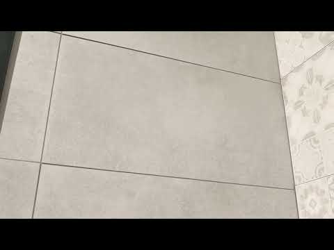 Carrelage mural Soho blanc/gris clair 30 x 60 cm