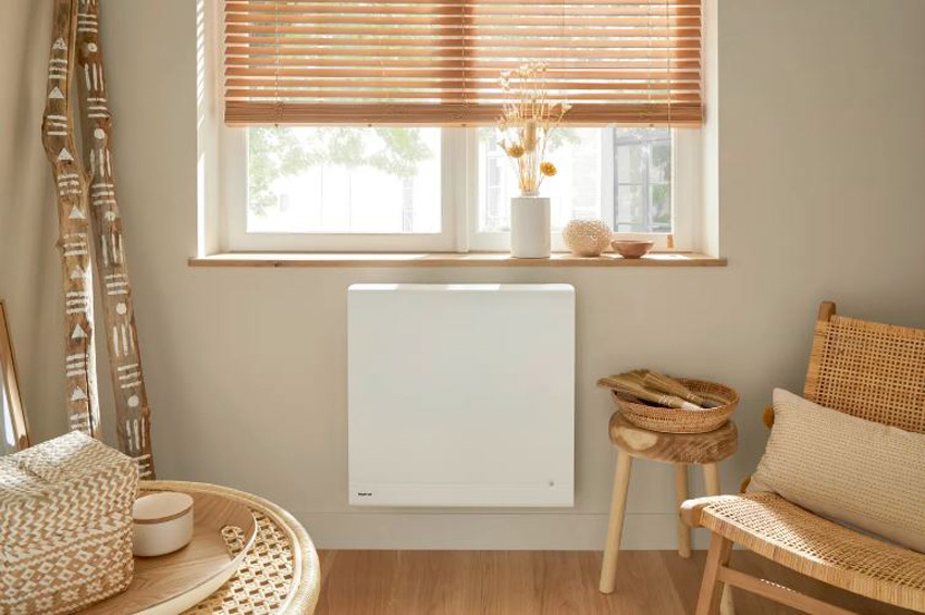 Inertieradiator Nexa enkel 93x61,2cm wit 1500W lavasteen digitaal