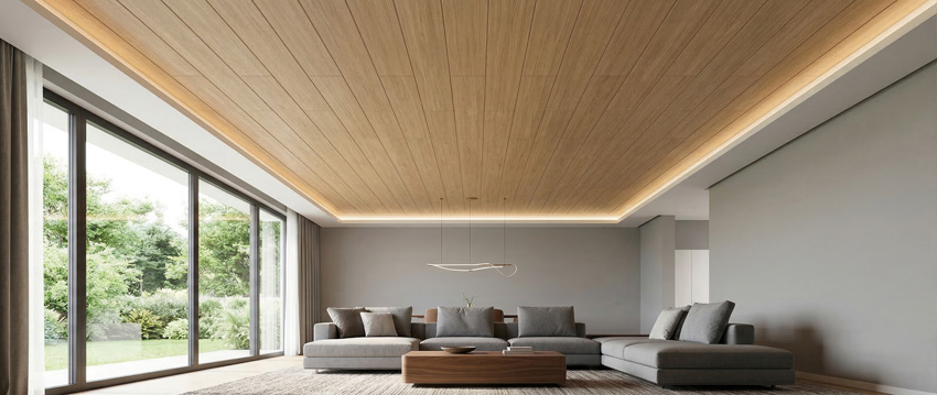 Plafondpaneel Decohouse eik MDF 8x190x1290mm