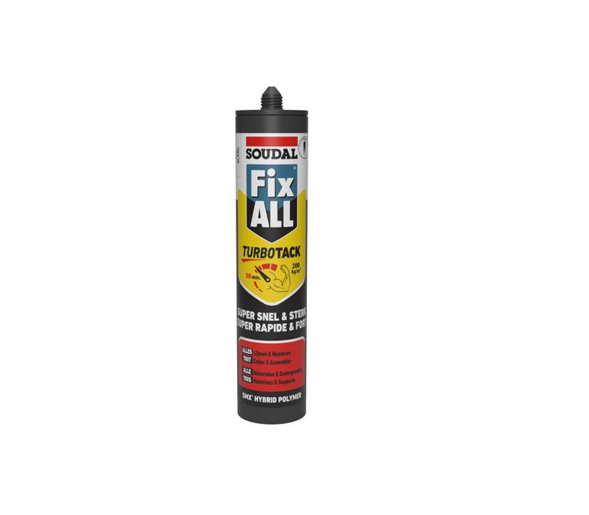 Colle Soudal Fix ALL Turbo blanc 290ml 1 pièce