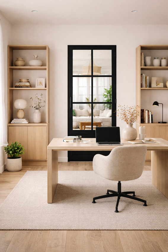 Complete deur 63cm steel look feeling 6R helder glas 201.5cm