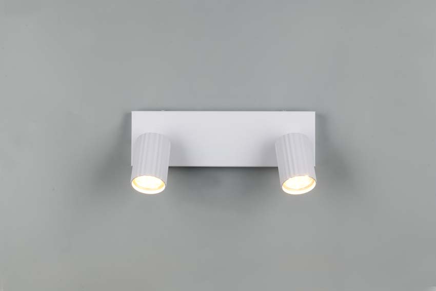 Opbouwspot - Wit - 30x9x14,5cm - Dimbaar - GU10 - 2x10W