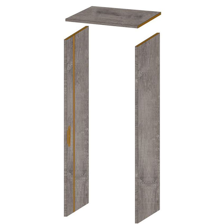 Doorgang Mont-Ventoux grijs 40x202,1cm zonder deurlijst