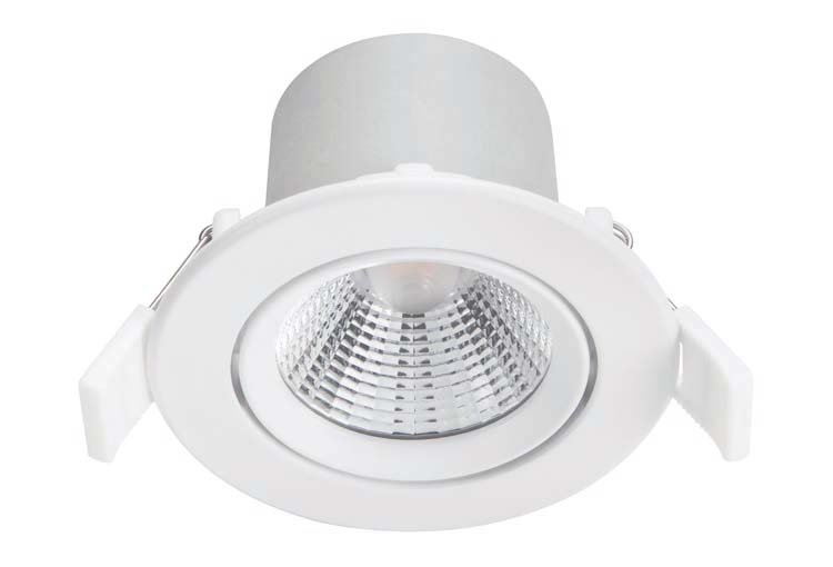 Spot encastrable - blanc - Ø8,5xH5,5cm - dimmable - LED - 1x5,5W - 2700K
