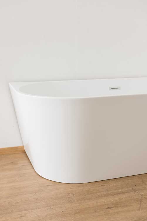 Baignoire d'angle Bottega blanc brillant droite 180x80cm