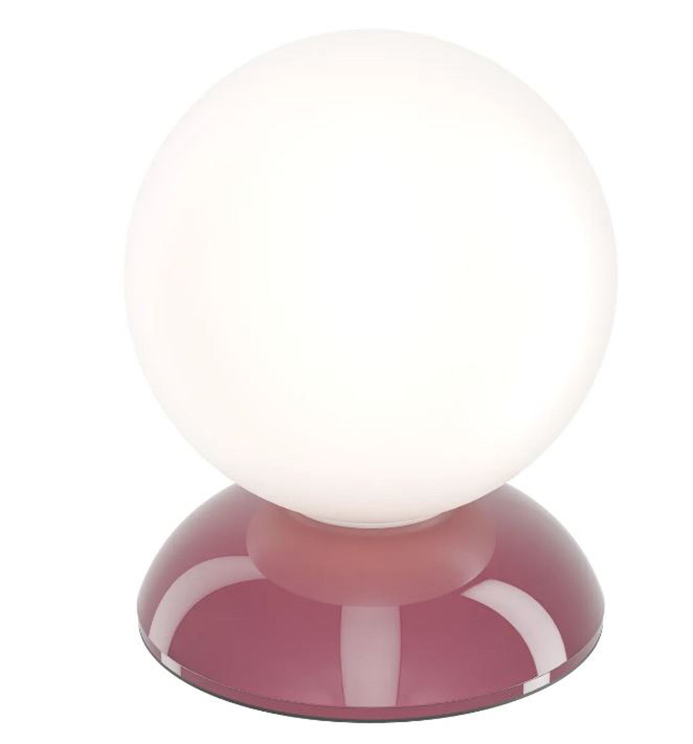 Lampe à poser - bordeaux - Ø12,5xH16cm - 1xG9 max. 3W - ampoule non incluse