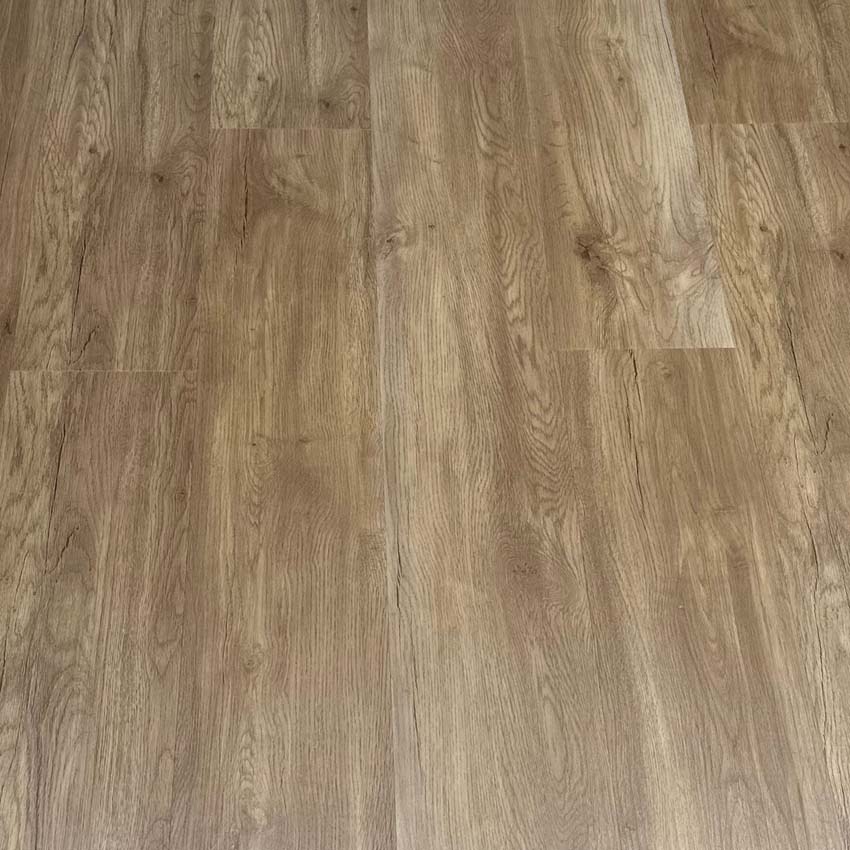 Vinyl vloer Puglia plank 5mm eik bruin 122x18cm met ondervloer
