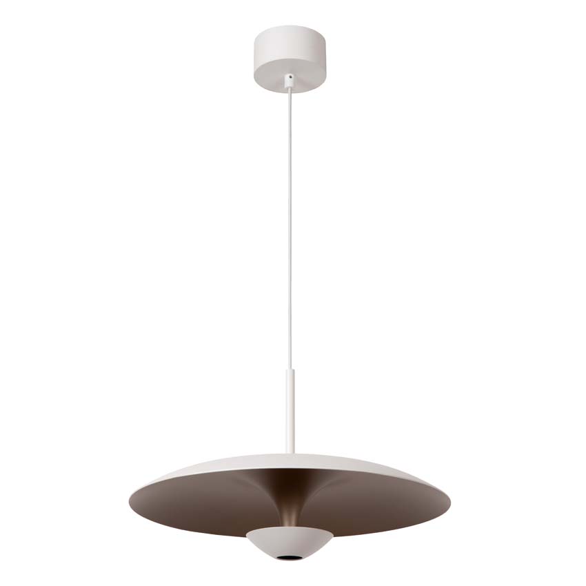 Lucide Premium Kenneth - Hanglamp - Ø40cm - LED Dimbaar - 1x12W 2700K - Wit