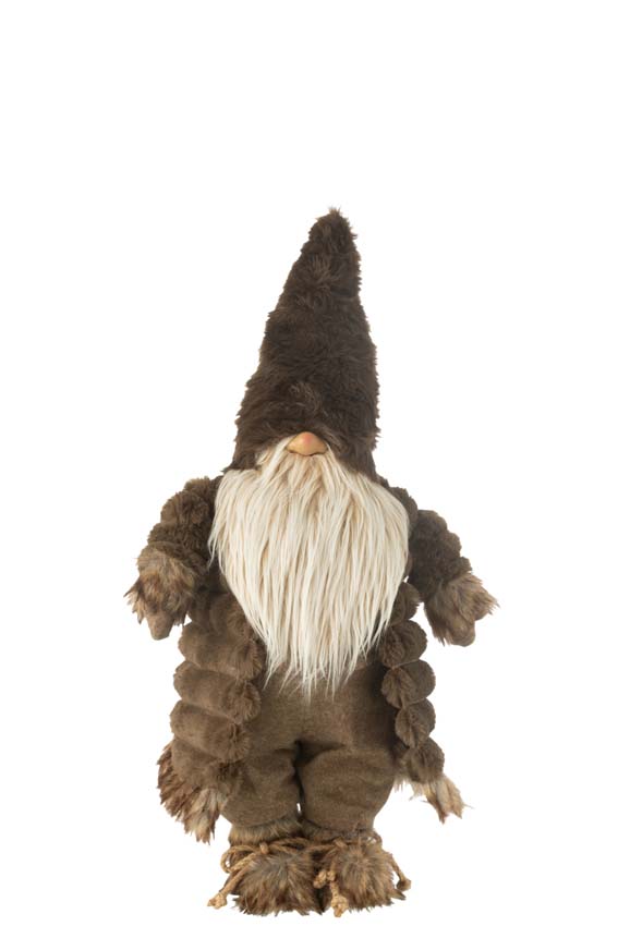 Lutin textile brun S 25x18x64cm