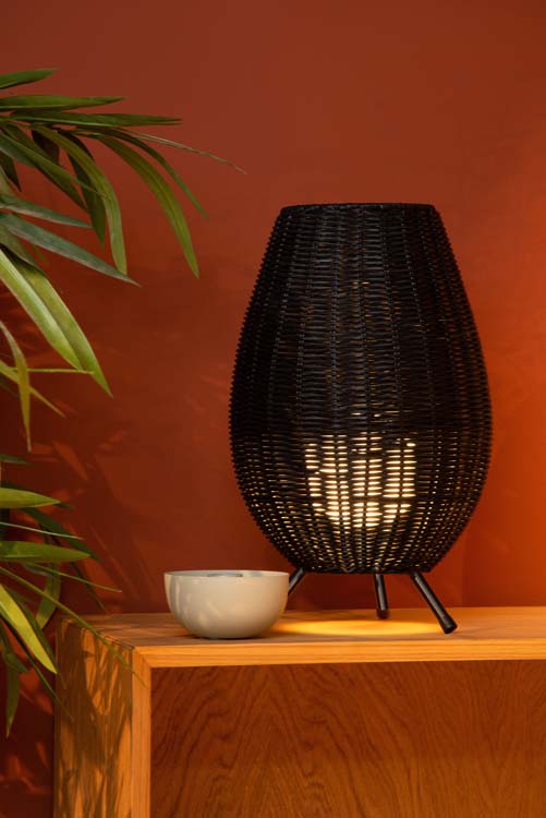 Lampe de table - Ø 22 cm - 1xG9 - Noir