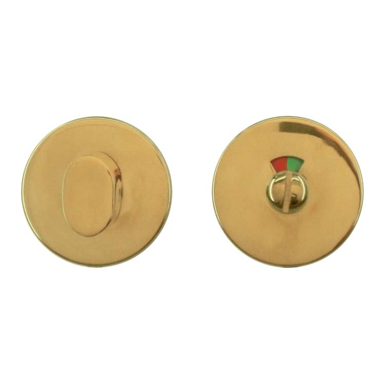 Quincaillerie toilette rond titanium