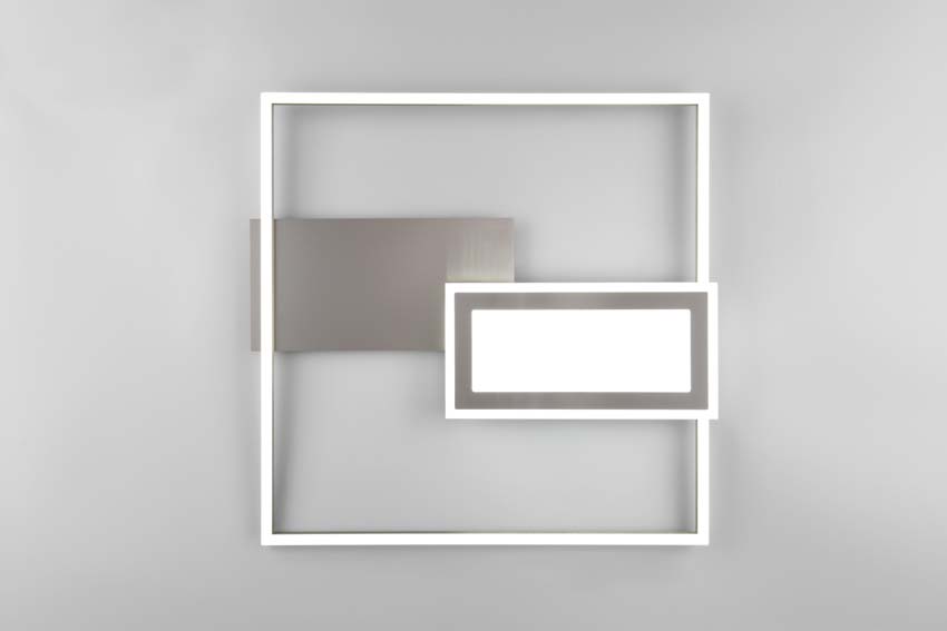 Plafonnière - Chroom - 53x50x5cm - Dimbaar - LED - 1x32W - 2700-6500K