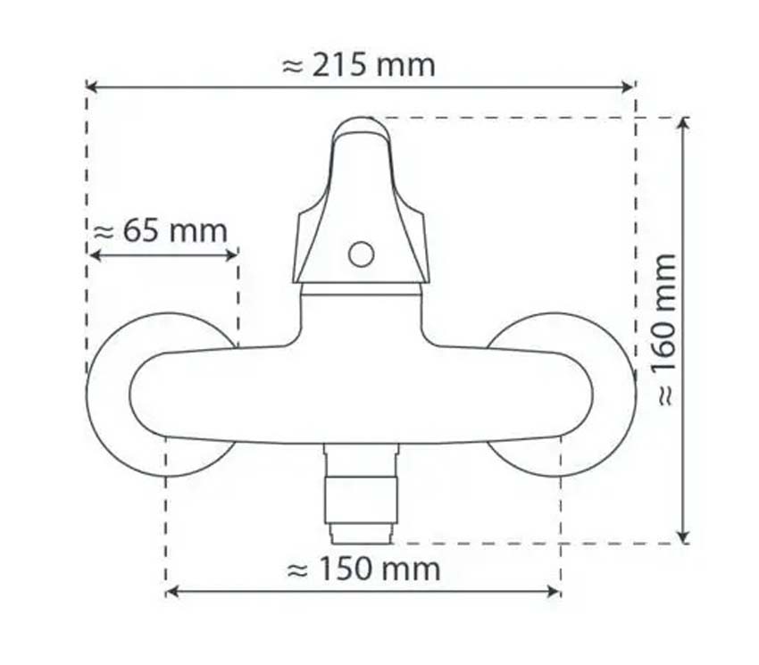 Robinet de cuisine Aslan chrome montage mural
