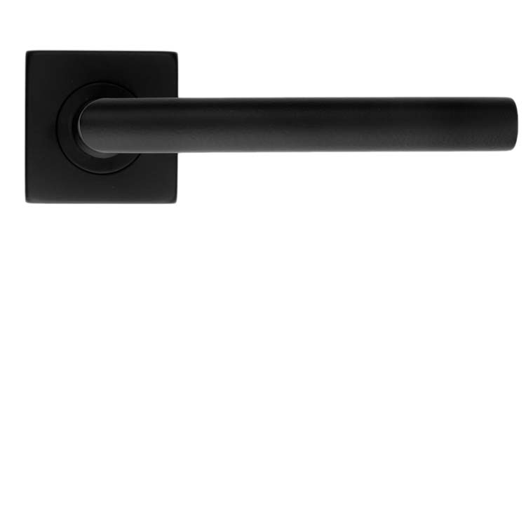 Poignée de porte pro carré belluno 16mm  noir sans rosace