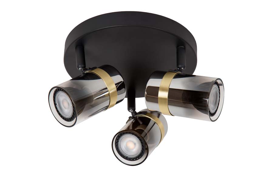 Lucide UPTON - Spot plafond - 3xGU10 - Fumé