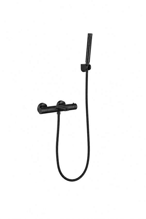 Robinet de baignoire Hanna thermostatique avec cooltouch noir mat