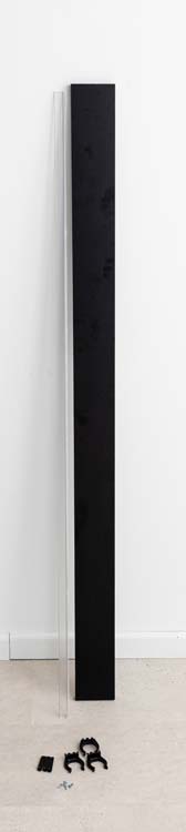 Plinthe pour armoire de cuisine Plenti noire/aspect bois 150cm