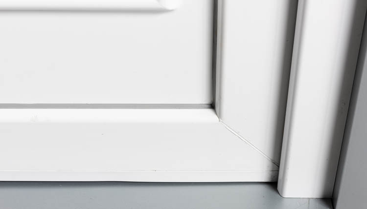 Buitendeur pvc wit/wit classica L MW