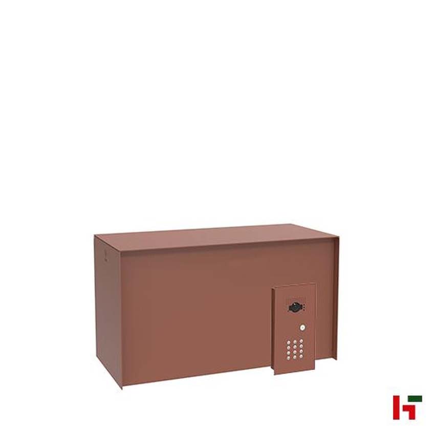 Pakketbrievenbus eSafe Bulkbox cortenstaal look connect