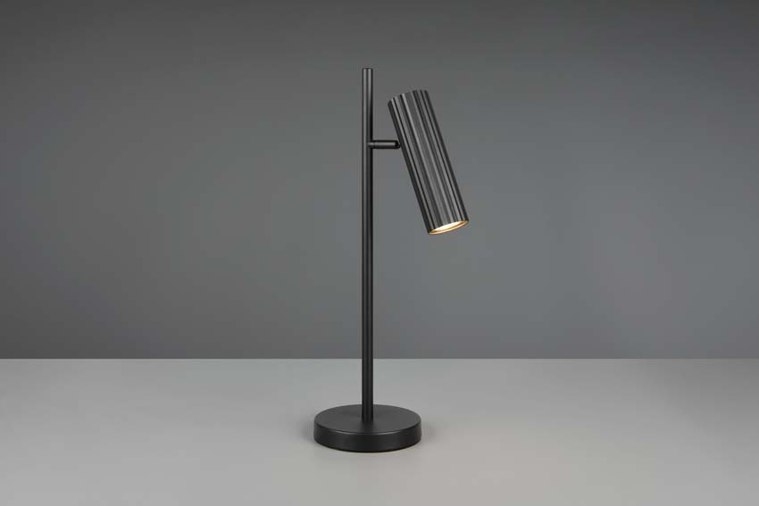 Lampe de table - Noir - H50cm - Dimmable - GU10 - 1x10W