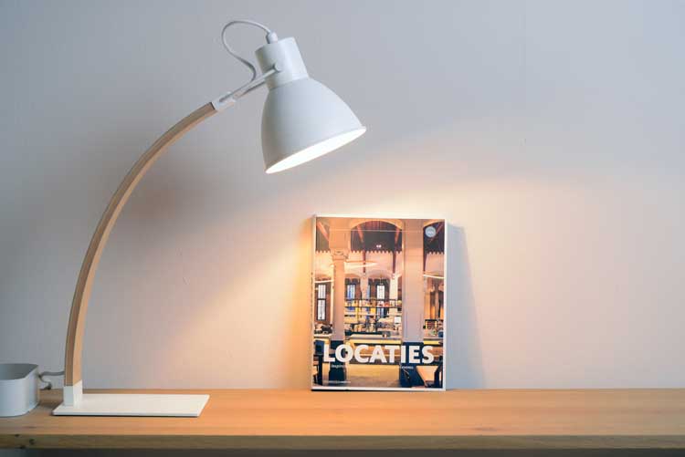 Lucide CURF - Lampe de bureau - E27 - Blanc