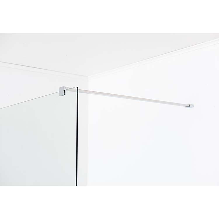 Inloopdouche Anais verzuurd glas met chroom profielset 117x200cm