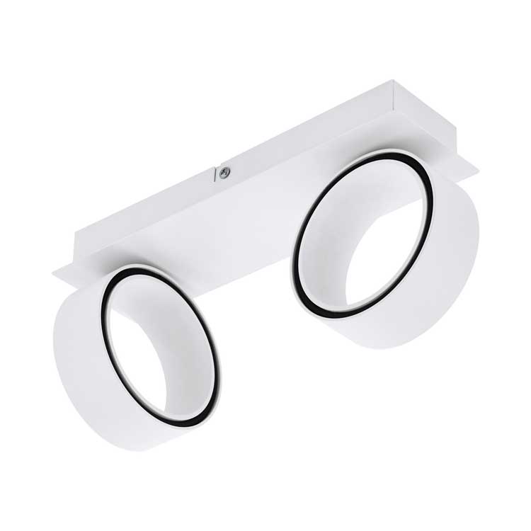 Spot LED - 2x5W - 1340LM - Blanc/chrome