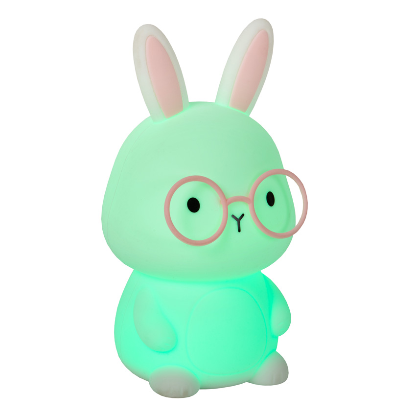 Oplaadbare Nachtlamp Kinderkamer - Accu/Batterij - LED 3 StepDimbaar - RGB - Wit