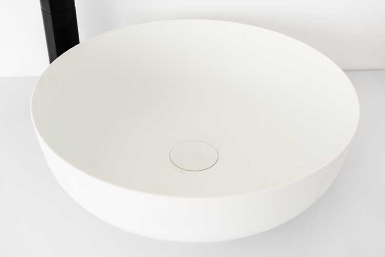 Opbouwkom Ferreira mat wit 40cm