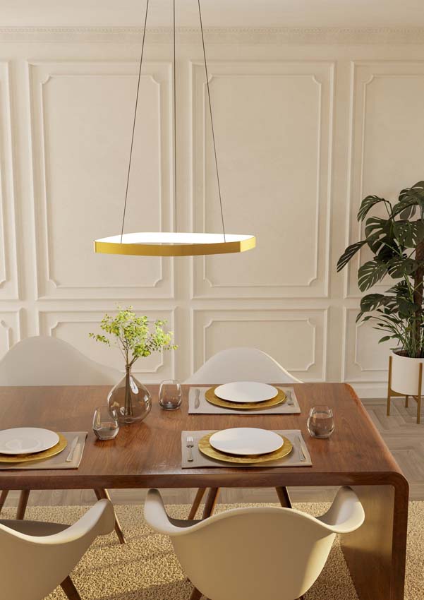 Hanglamp - Goud - Ø40cm - Dimbaar - LED - 1x25W - 3000K