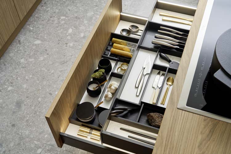 Keuken op maat - lades overview
