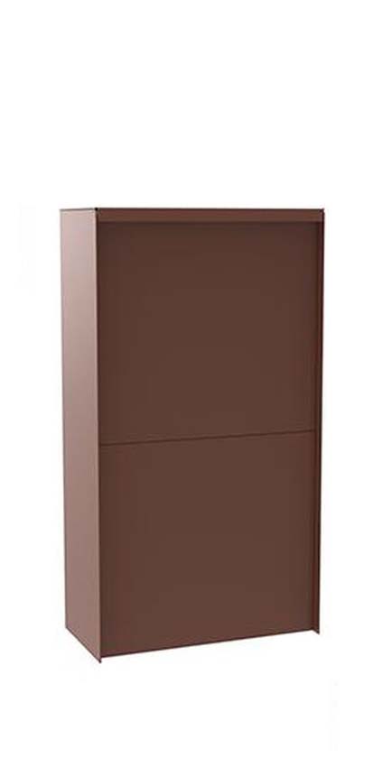 Pakketbrievenbus eSafe Dropbox cortenstaal look medium front
