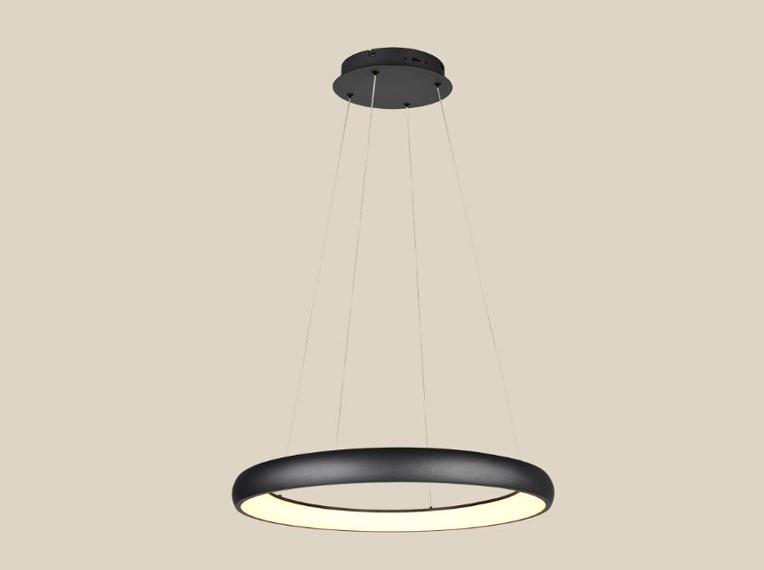 Suspension - noir - Ø75x150cm - dimmable - LED - 1x59W - 2300-4000K