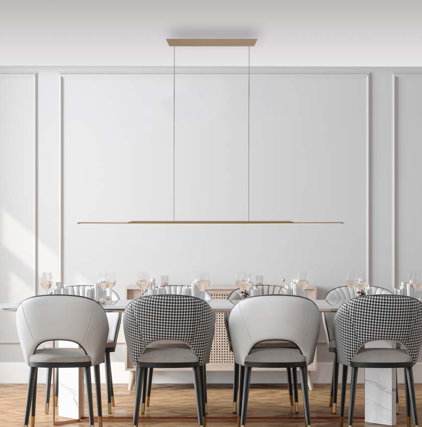 Suspension - Bronze - 160cm - Dimmable - 1x25W - 3000K