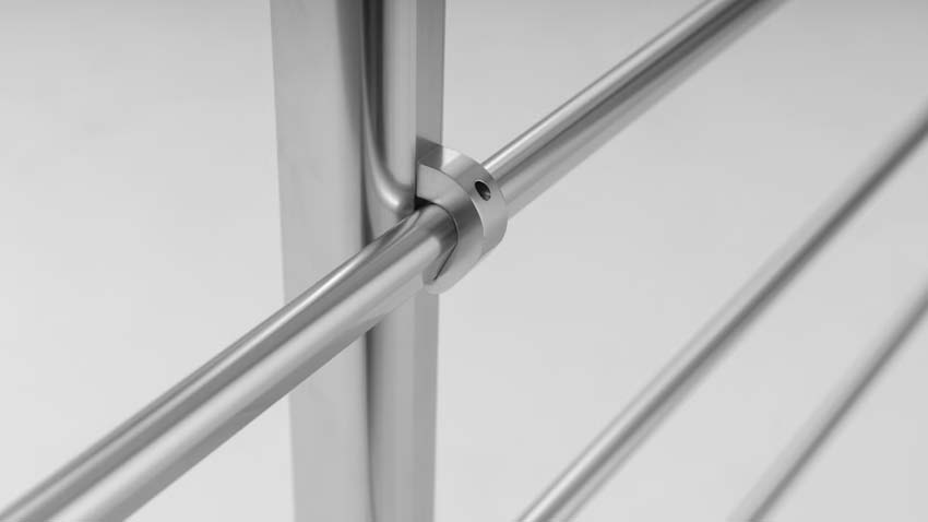 Kit borstwering Talaka titanium 250cm laterale bevestiging