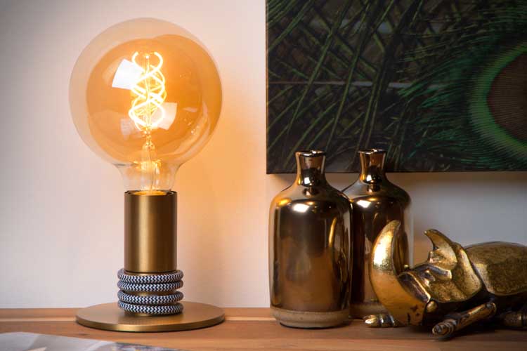 Lucide MARIT - Tafellamp - E27 - Mat Goud