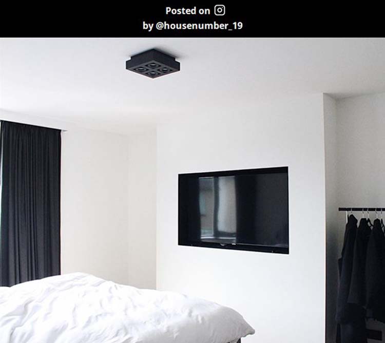 Plafondlamp - zwart - dimbaar - LED - GU10 - 4x5W - 2200/3000K