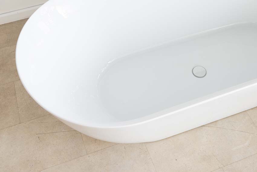 Vrijstaand bad Cal glanzend wit 170x75cm