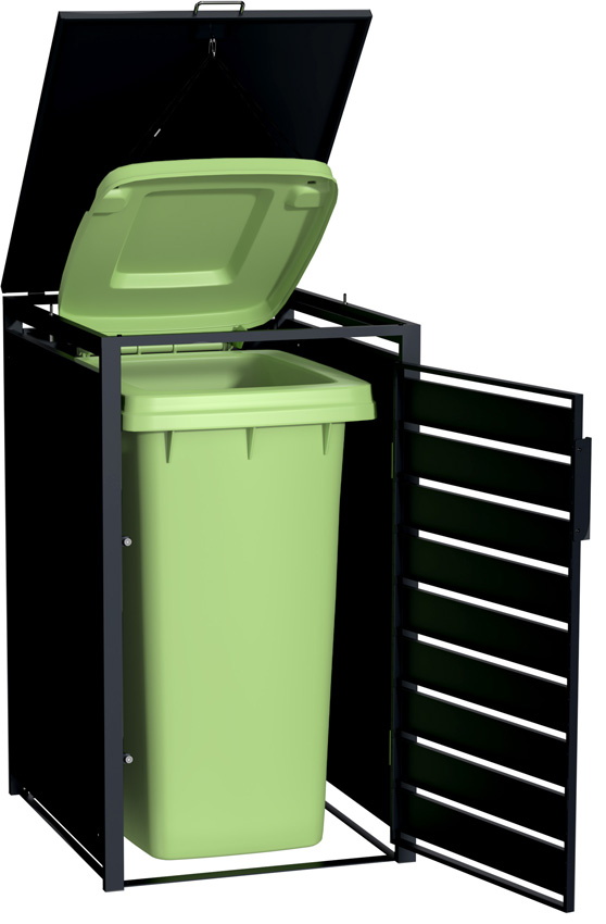 Containerberging mat zwart 116x68x80cm