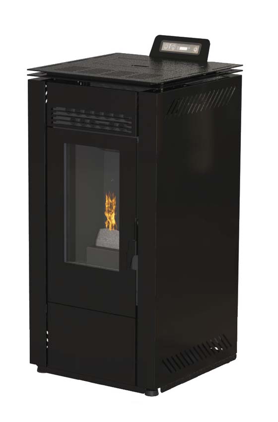 Poêle à granulés Modèle 8 - 7,9kW - 160m³ - noir - 44x48x94cm