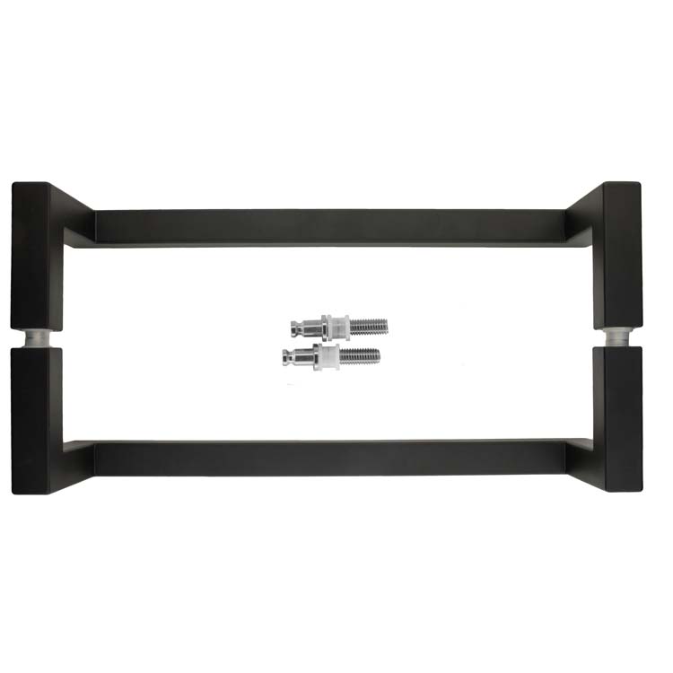 Tirant carré d  20 / 300 noir paire pour verre