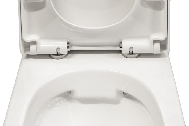 Hangtoilet Gary rimless wit verkort
