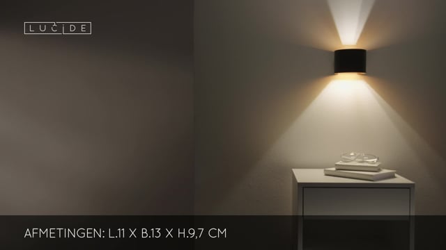 XIO - Wandlamp rond - LED Dimb. - G9 - 1x4W 2700K - Zwart XIO - Wandlamp rond - LED Dimb. - G9 - 1x4W 2700K - Zwart