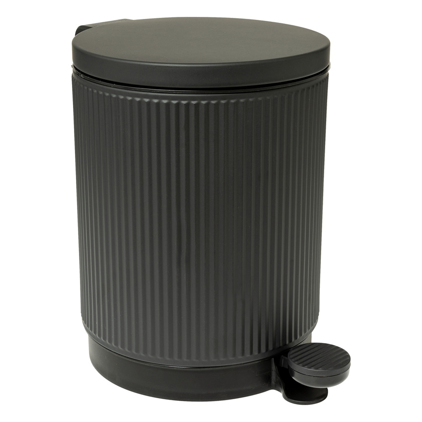 Poubelle à pédale Lou noir 27,2x20,5x30cm