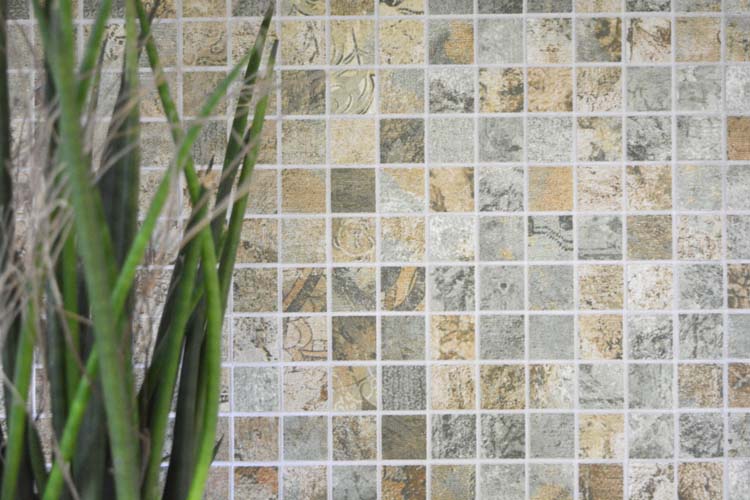 Mozaïek Curtain Mix Earth mat 29,5x29,5cm