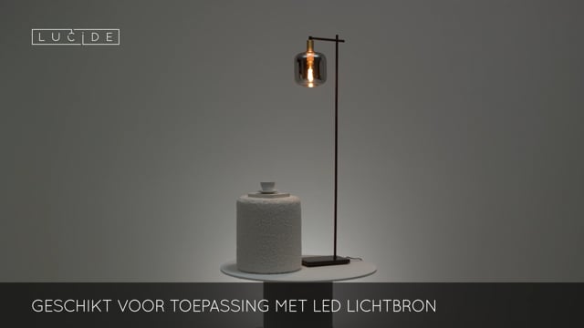 Lampadaire - 1xE27 - Fumé