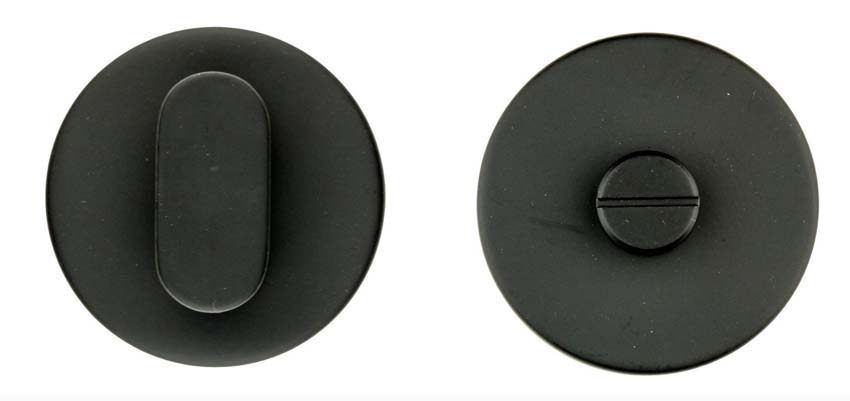 Garniture WC pro Rond shape noir (sans rouge/blanc)