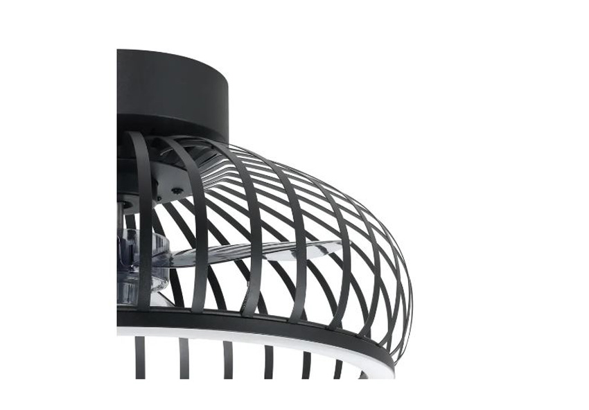 Plafondlamp/ventilator - zwart - Ø42,8cm - dimbaar - LED - 1x31W - 2700/6500K